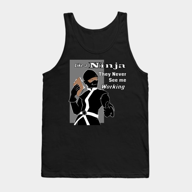 Office Ninja Tank Top by JoeSaotome